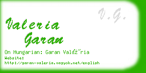 valeria garan business card